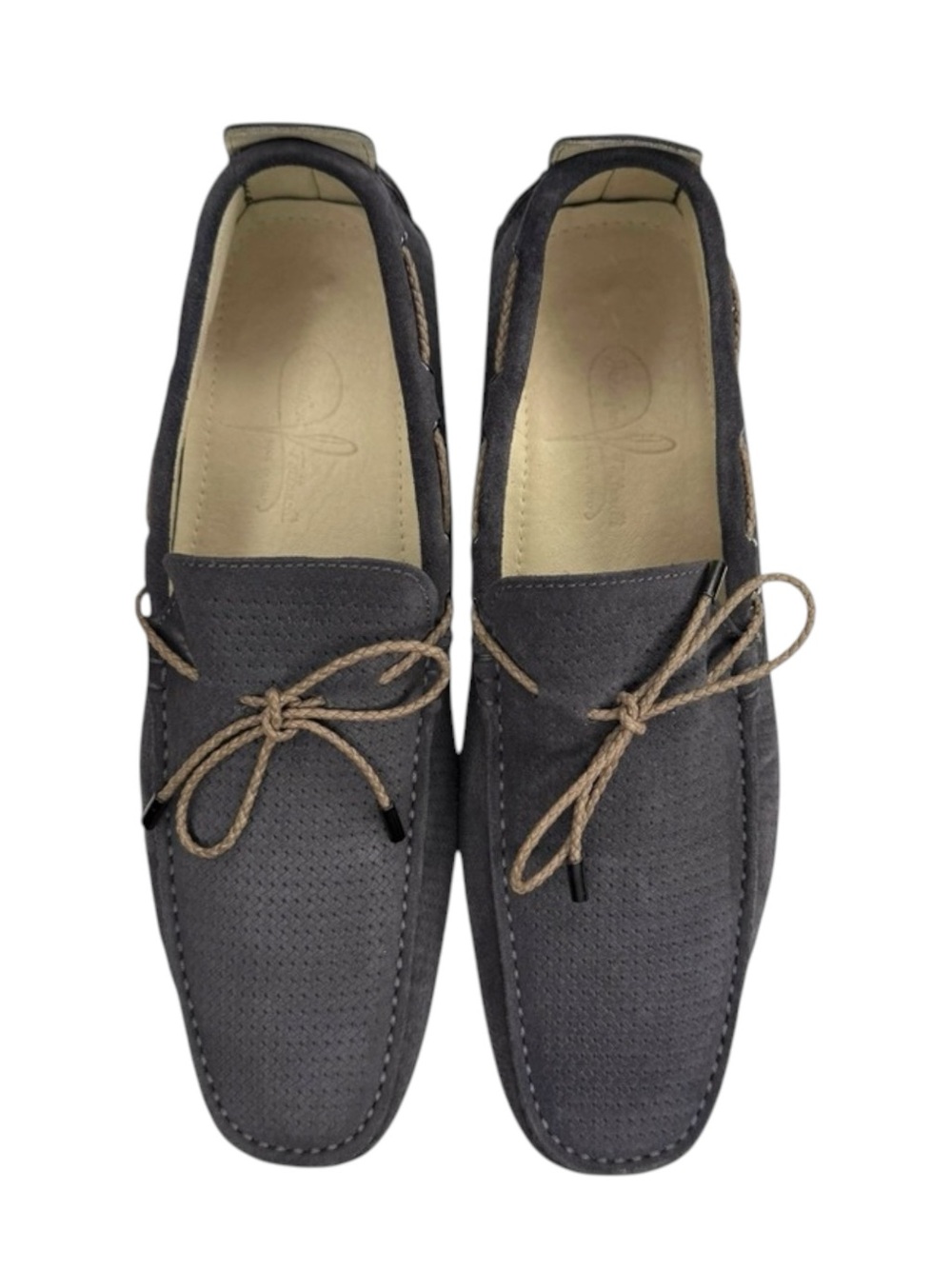 new Jennifer Tattanelli ♔ Driver Driving Shoe Slip On Loafer ♔ Grey Suede ♔ 11 - Picture 9 of 16